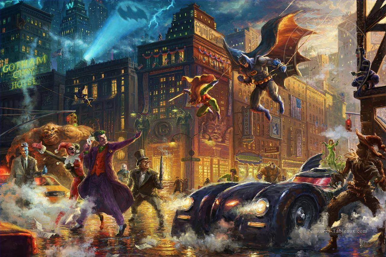 The Dark Knight Saves Gotham City Hollywood Movie TK Disney Peintures à l'huile